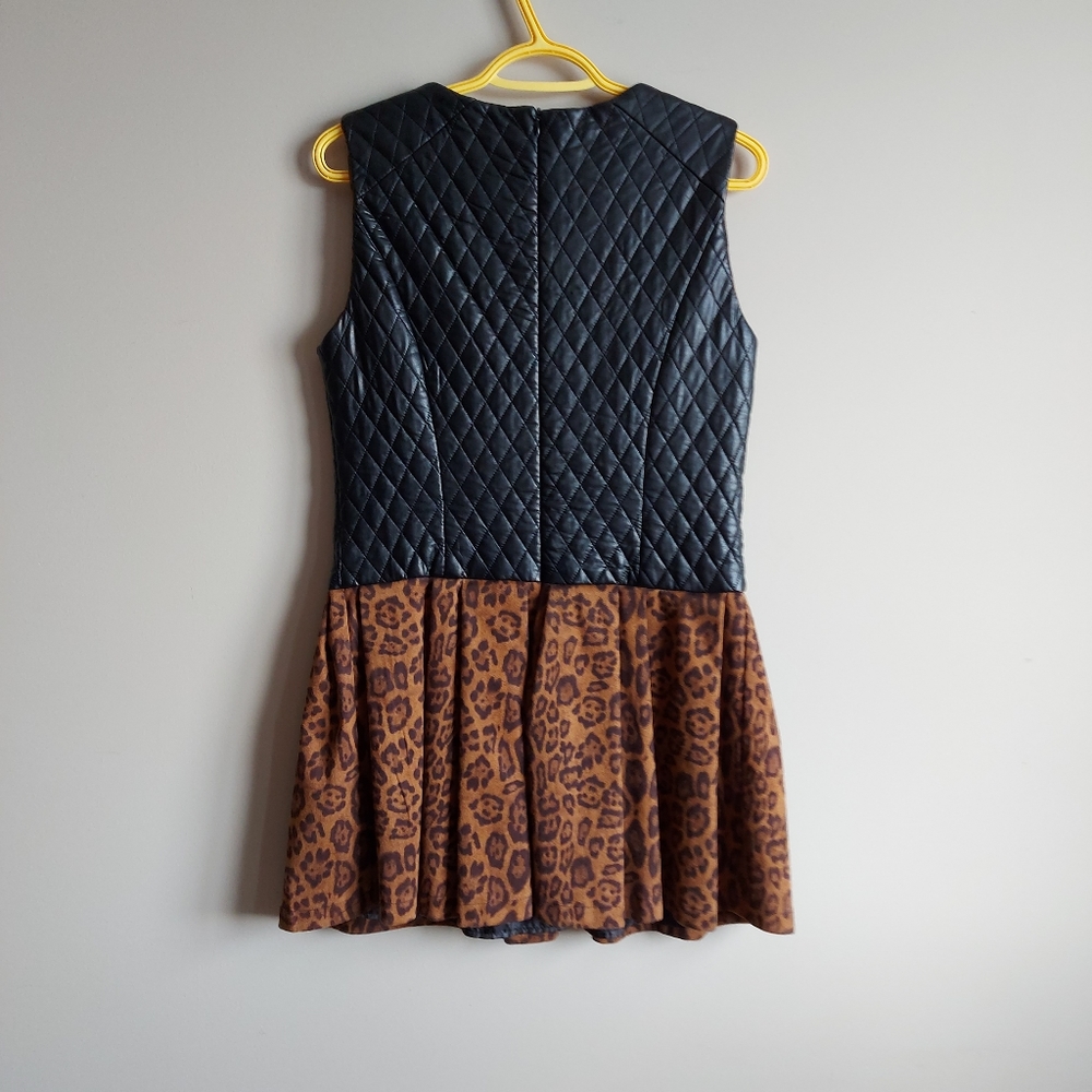 ♡ Ladies Dress with leather detail - Picture 8 of 12